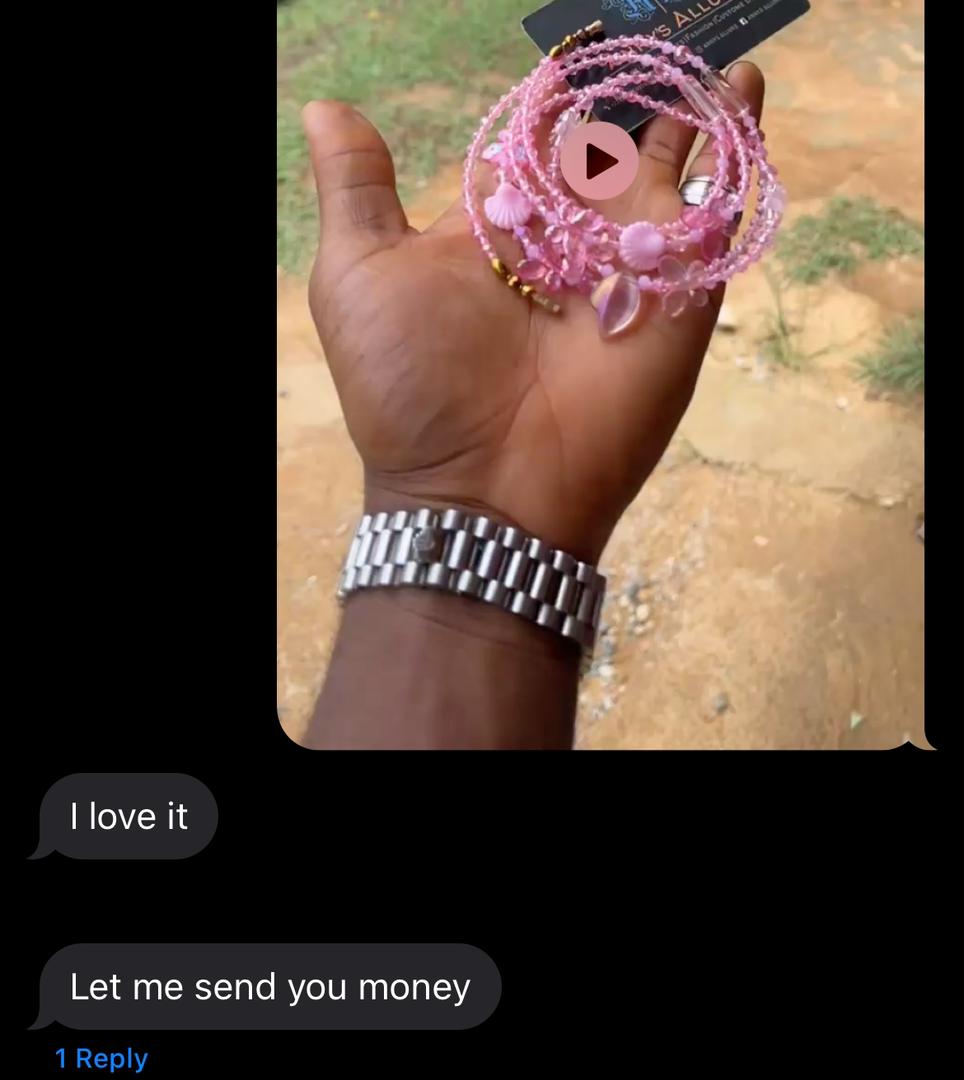 Customer feedback screenshot